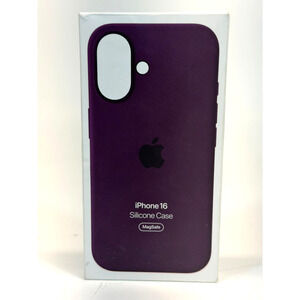 Apple Silicone Case for iPhone 16 with Magsafe Violet Plum MYY43ZM/A Original